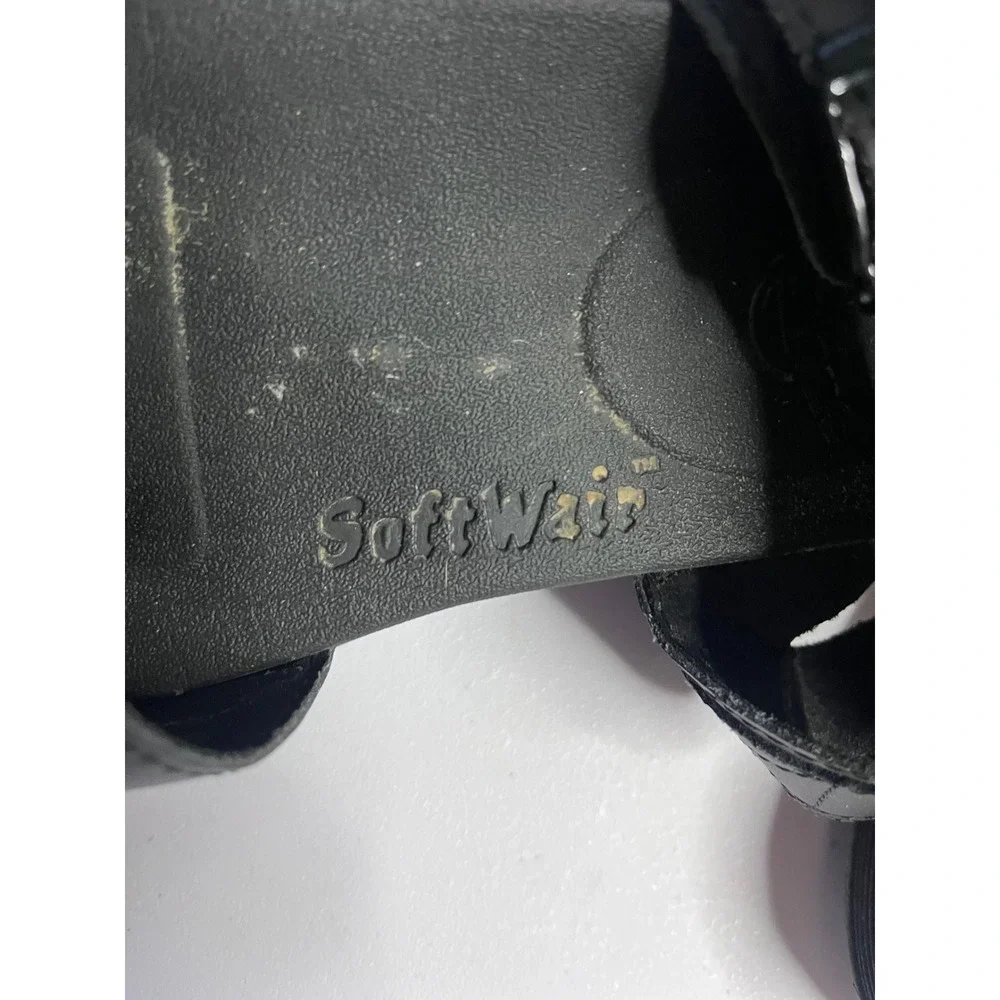 Dr. Martens Voss Black Hydro Leather Platform Sandals Womens 9 Adjustable Straps